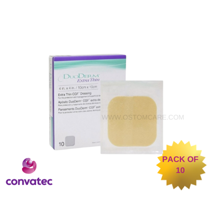 Picture of ConvaTec DuoDERM Extra Thin CGF Dressings (4 X 4 Inches, 10 Count)